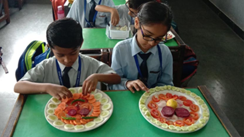Salad Making Activity - Rajoria International School Indore